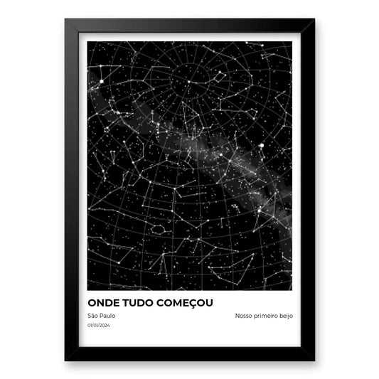 Quadro mapa das estrelas Square