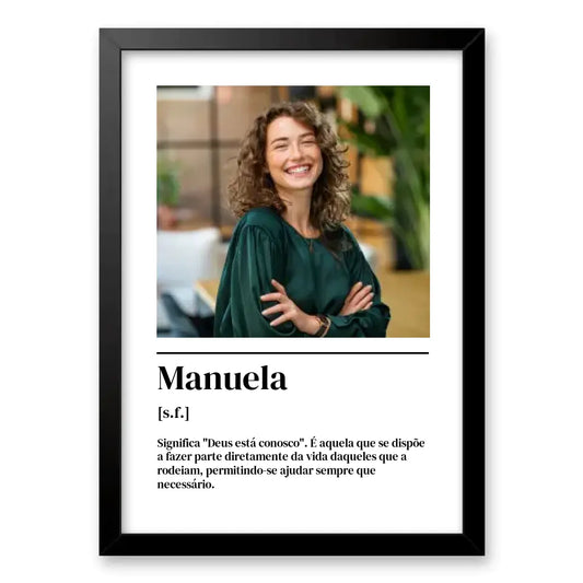 Quadro com significado do nome